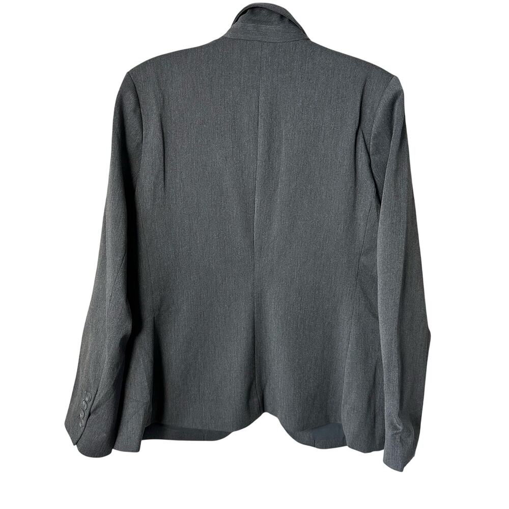 Express Editor Chic Fitted One-Button Blazer Heat… - image 4